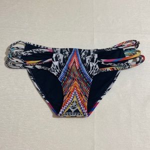 PILYQ Women's Inca Strappy Ibiza Full Bikini Bottom Size S